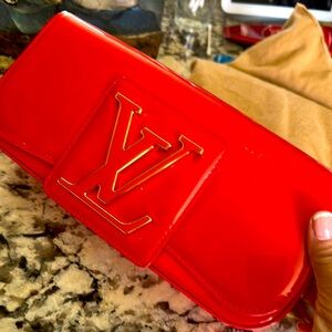 Louis Vuitton Red Clutch Bag